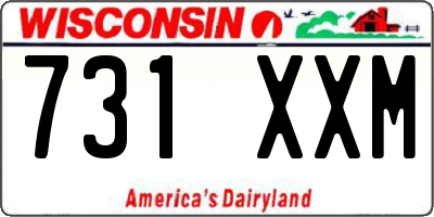 WI license plate 731XXM