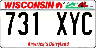 WI license plate 731XYC