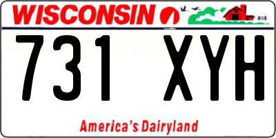 WI license plate 731XYH