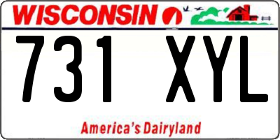 WI license plate 731XYL