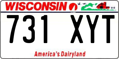 WI license plate 731XYT