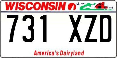 WI license plate 731XZD