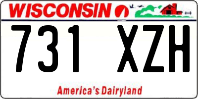 WI license plate 731XZH