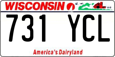 WI license plate 731YCL