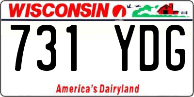 WI license plate 731YDG