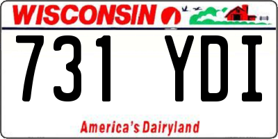 WI license plate 731YDI