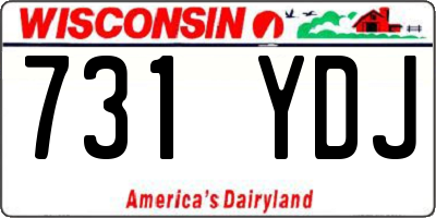 WI license plate 731YDJ