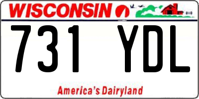 WI license plate 731YDL