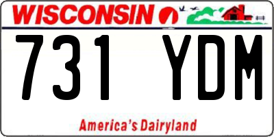 WI license plate 731YDM