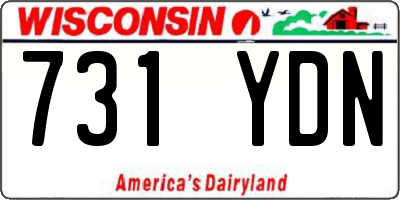 WI license plate 731YDN