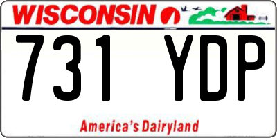 WI license plate 731YDP