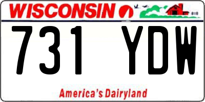WI license plate 731YDW