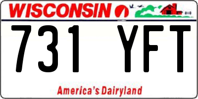 WI license plate 731YFT