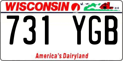 WI license plate 731YGB