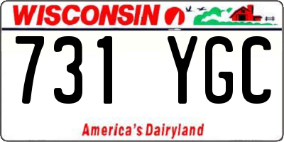 WI license plate 731YGC