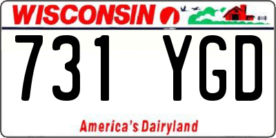 WI license plate 731YGD