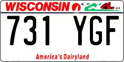 WI license plate 731YGF