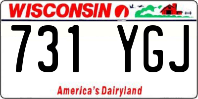 WI license plate 731YGJ