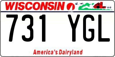 WI license plate 731YGL