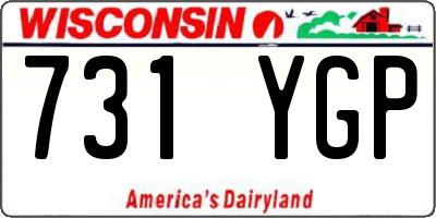 WI license plate 731YGP