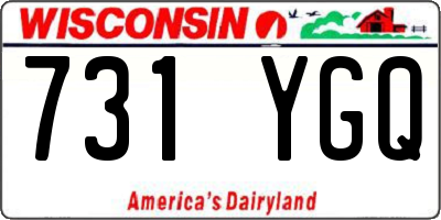 WI license plate 731YGQ