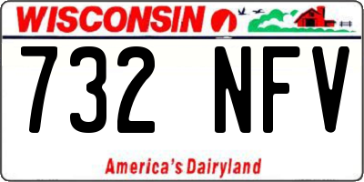WI license plate 732NFV