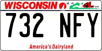 WI license plate 732NFY