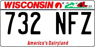 WI license plate 732NFZ