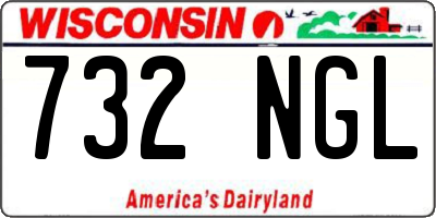 WI license plate 732NGL