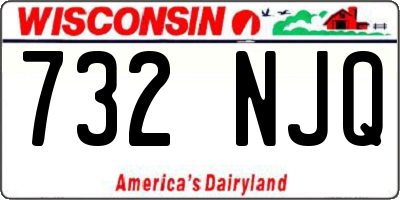 WI license plate 732NJQ