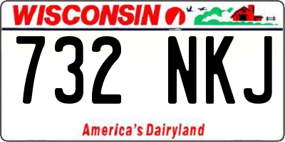WI license plate 732NKJ