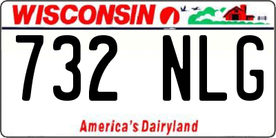 WI license plate 732NLG