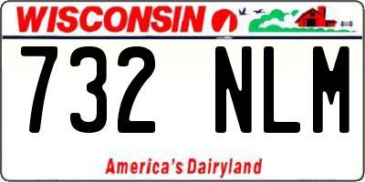 WI license plate 732NLM