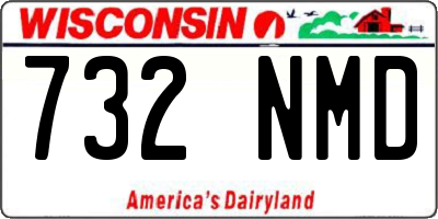 WI license plate 732NMD
