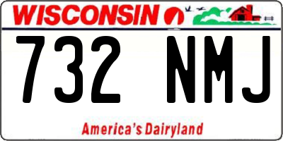 WI license plate 732NMJ