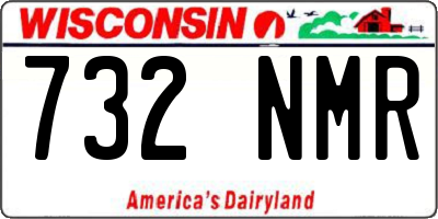 WI license plate 732NMR