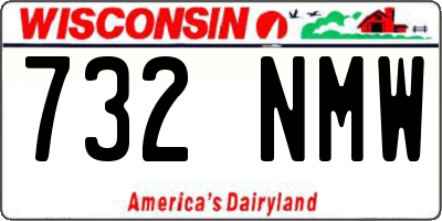 WI license plate 732NMW
