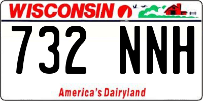 WI license plate 732NNH