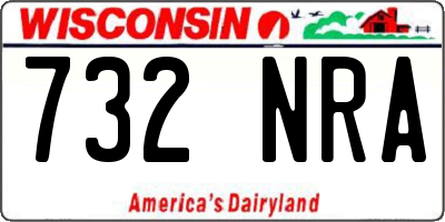 WI license plate 732NRA