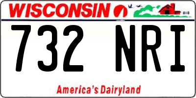 WI license plate 732NRI