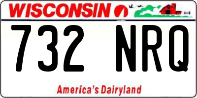 WI license plate 732NRQ