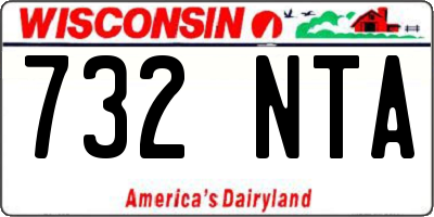 WI license plate 732NTA