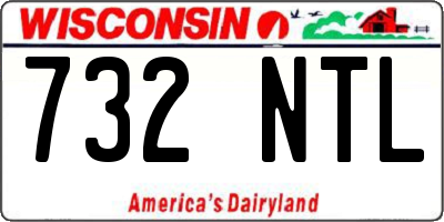 WI license plate 732NTL