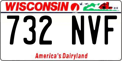WI license plate 732NVF