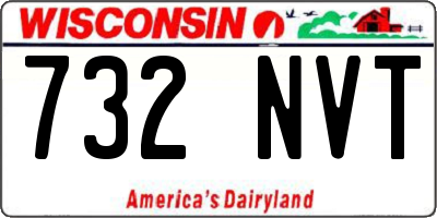 WI license plate 732NVT