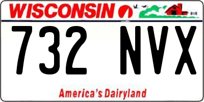WI license plate 732NVX