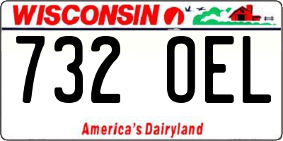 WI license plate 732OEL