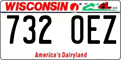 WI license plate 732OEZ