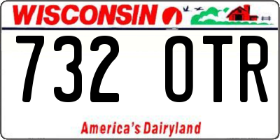 WI license plate 732OTR