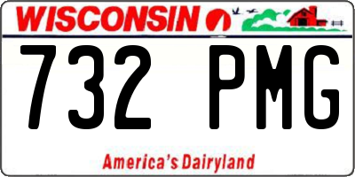 WI license plate 732PMG